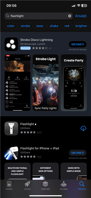 AplicaÈ›ii pentru lanterne Ã®n App Store