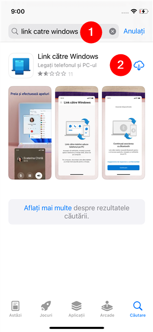 AplicaÈ›ia Link cÄƒtre Windows Ã®n App Store