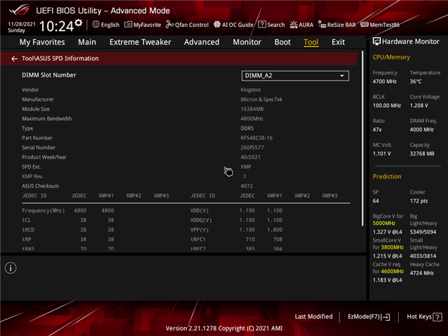 Kingston FURY Beast DDR5-4800 32GB suportÄƒ trei profile XMP