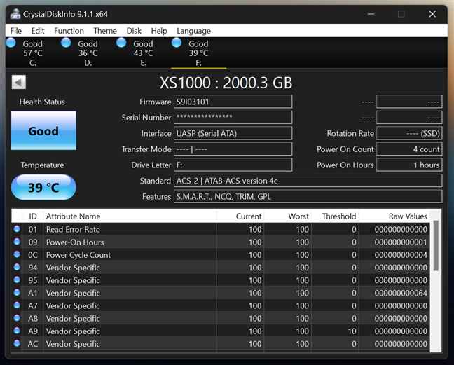 Kingston XS1000 poate avea 1 sau 2 TB de spaÈiu de stocare