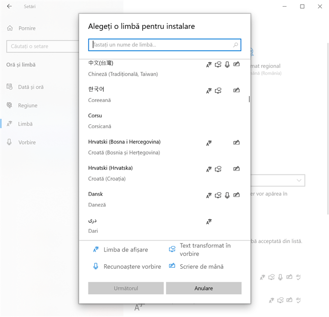 PoÈ›i schimba limba tastaturii din Windows 10 cu majoritatea opÈ›iunilor disponibile