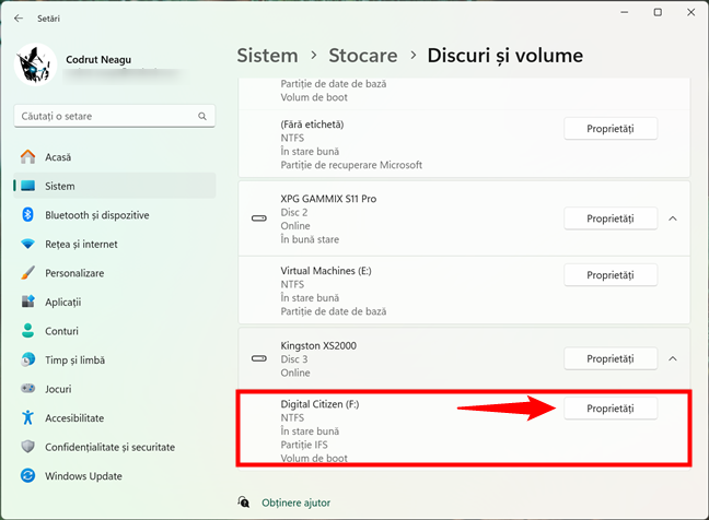 ApasÄ pe butonul ProprietÄÈi din dreptul unitÄÈii