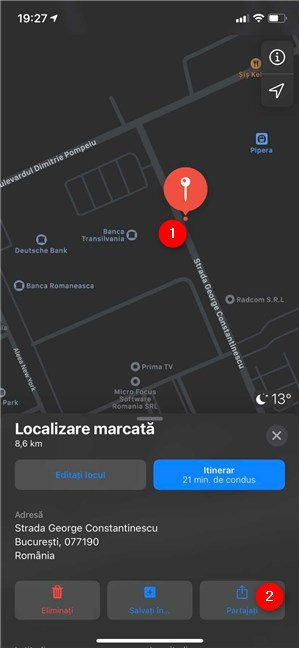Cum partajezi orice locație pe iPhone folosind aplicația Apple Hărți