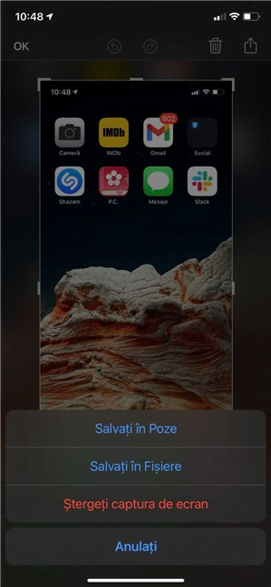 Decide unde salvezi screenshoturile pe iOS