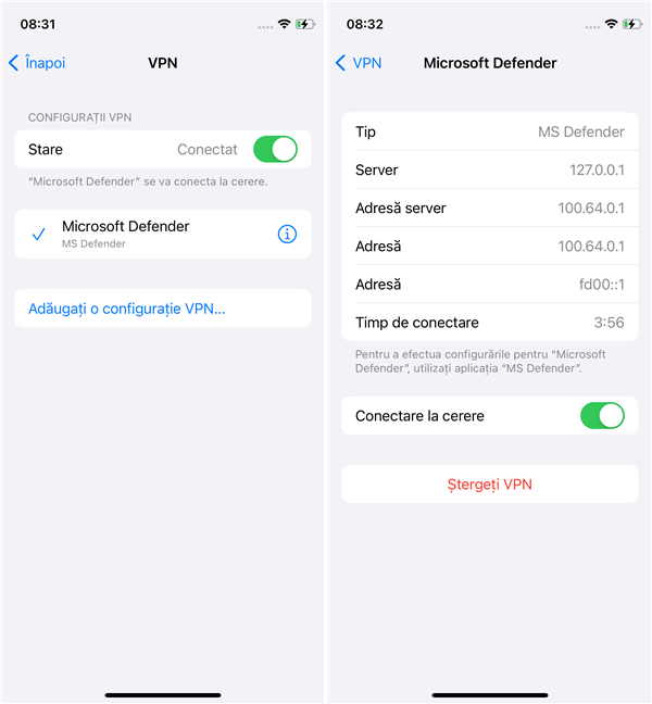 Microsoft Defender creeazÄƒ un VPN personalizat Ã®n iOS