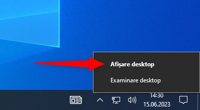 Meniul AfiÈ™are desktop din Windows 10