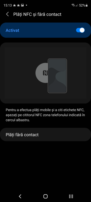 Activare NFC È™i plÄƒÈ›i contactless pe un Samsung Galaxy