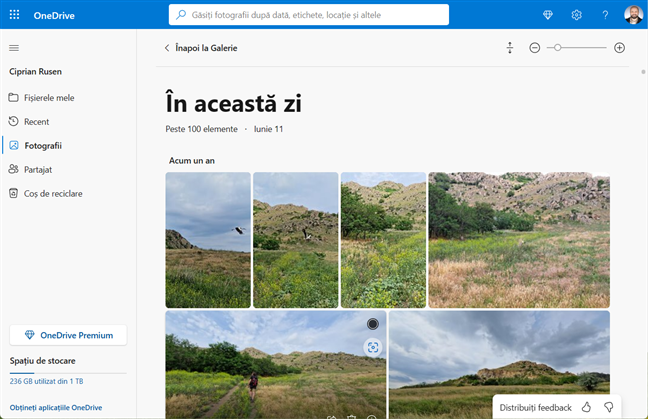 Albumul ÃŽn aceastÄƒ zi creat de OneDrive