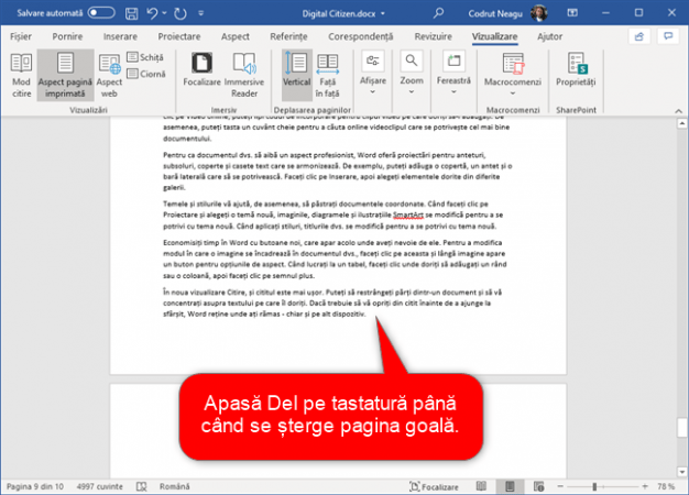 Cum ștergi o pagină în Word (6 metode) - Digital Citizen România