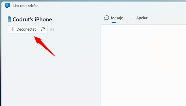 iPhone Deconectat de la Windows 11