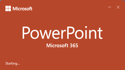 Pornirea lui Microsoft PowerPoint Ã®n Office Professional Plus 2021