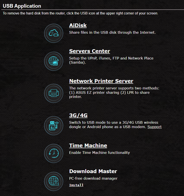 Sunt disponibile multe aplicaÈ›ii USB