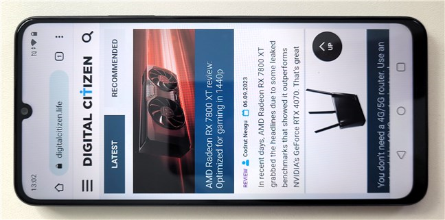 Ecranul lui realme C51