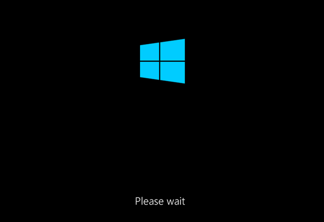 Așteptând ca Windows să pornească System Restore la boot