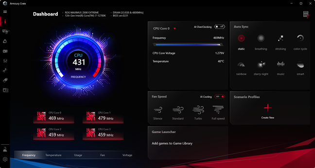 Armoury Crate: Un hub pentru drivere, unelte È™i setÄƒri