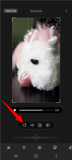 Cum rotești videoclipuri pe Android cu aplicația Galerie de la Samsung