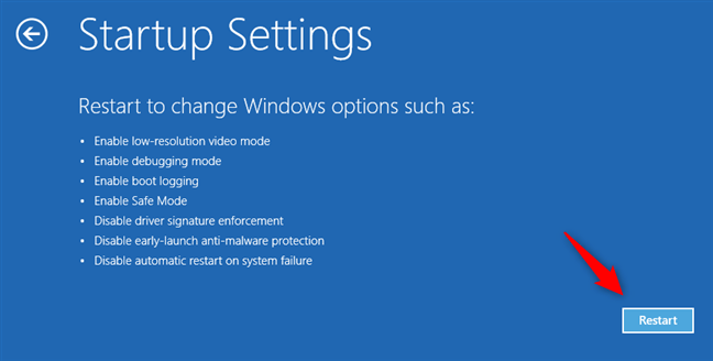 Alege sÄƒ reporneÈ™ti Windows 10