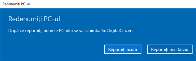 ReporneÈ™te pentru a aplica modificarea