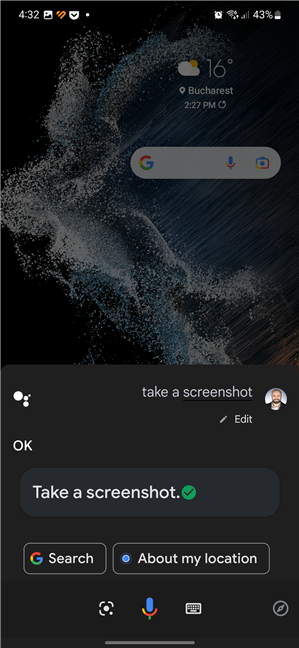 Cere-i lui Google Assistant sÄƒ facÄƒ un screenshot
