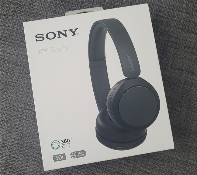 Cutia cÄƒÈ™tilor Sony WH-CH520