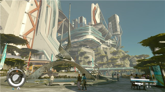 OraÈul New Atlantis din Starfield