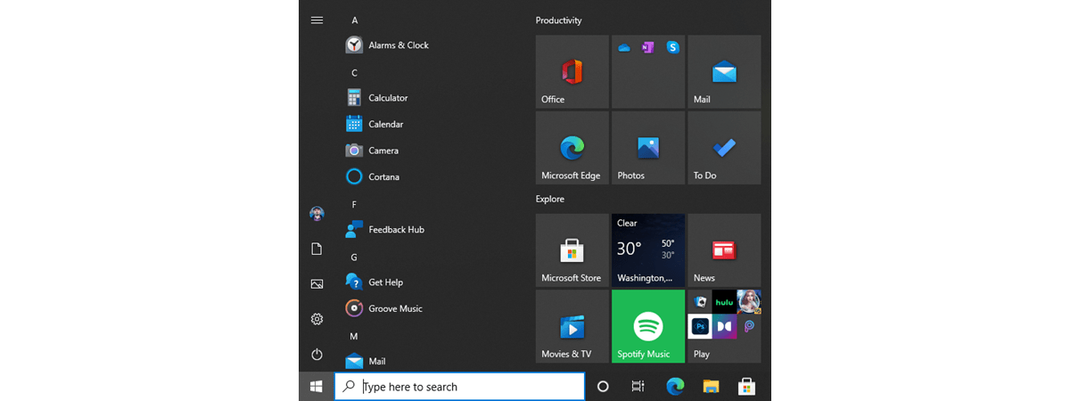10 moduri de a organiza și schimba Meniul Start din Windows 10