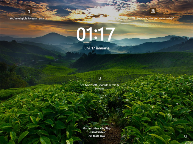 Ecranul de blocare din Windows 11