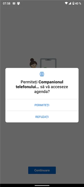 Aplicația are nevoie de permisiuni pentru a face aceleași lucruri ca Android-ul tău