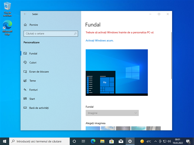 PoÈ›i folosi permanent Windows 10 fÄƒrÄƒ o cheie de produs, cu unele limitÄƒri