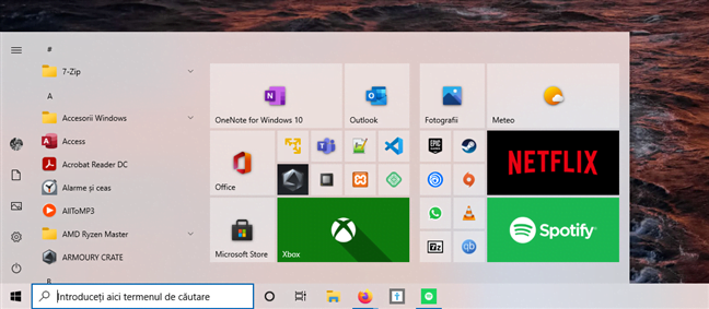 Windows 10 October 2020 Update: Meniul Start are dale ce se potrivesc cu tema Windows