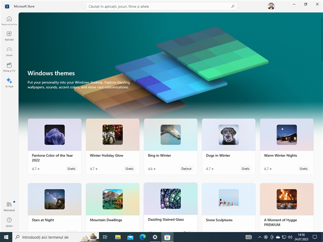 ExploreazÄƒ Microsoft Store pentru a gÄƒsi teme