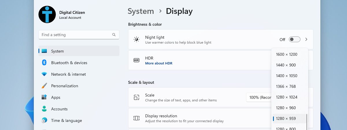 Cum schimbi rata de refresh în Windows 11