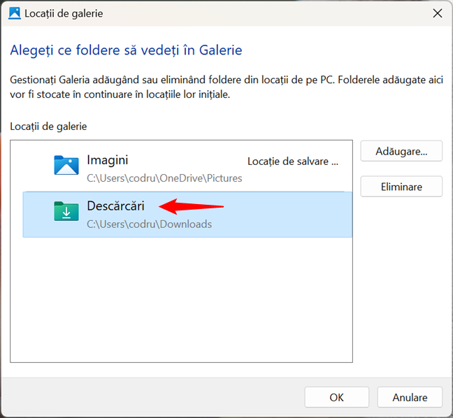Un nou folder a fost adÄƒugat la Galeria din Windows 11