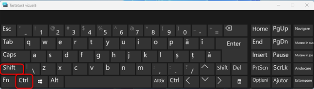 ApasÄƒ Ctrl + Shift pentru a schimba dispunerea tastaturii