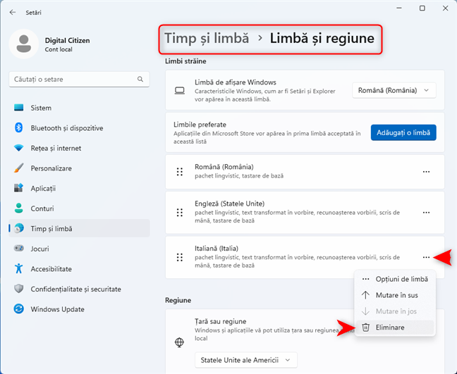 EliminÄƒ ce limbÄƒ doreÈ™ti