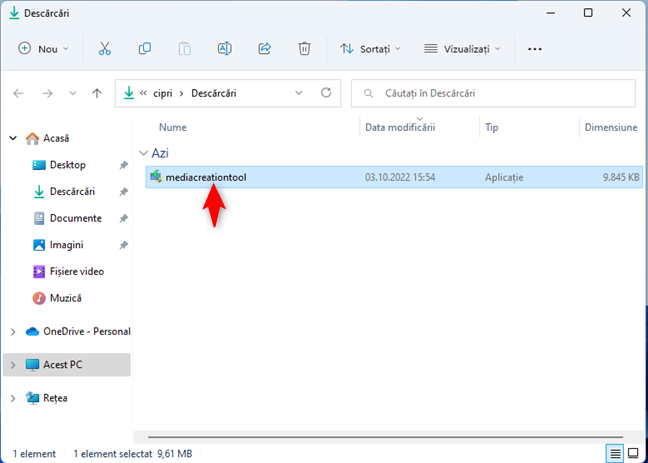 RuleazÄ fiÈierul mediacreationtool.exe