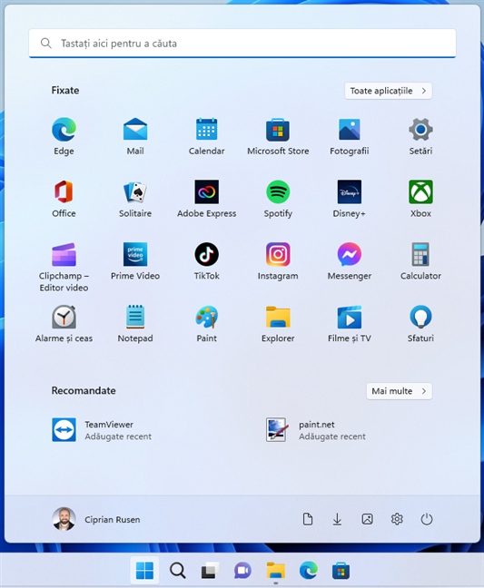 Varianta mea Ã®mbunÄƒtÄƒÈ›itÄƒ a Meniului Start din Windows 11