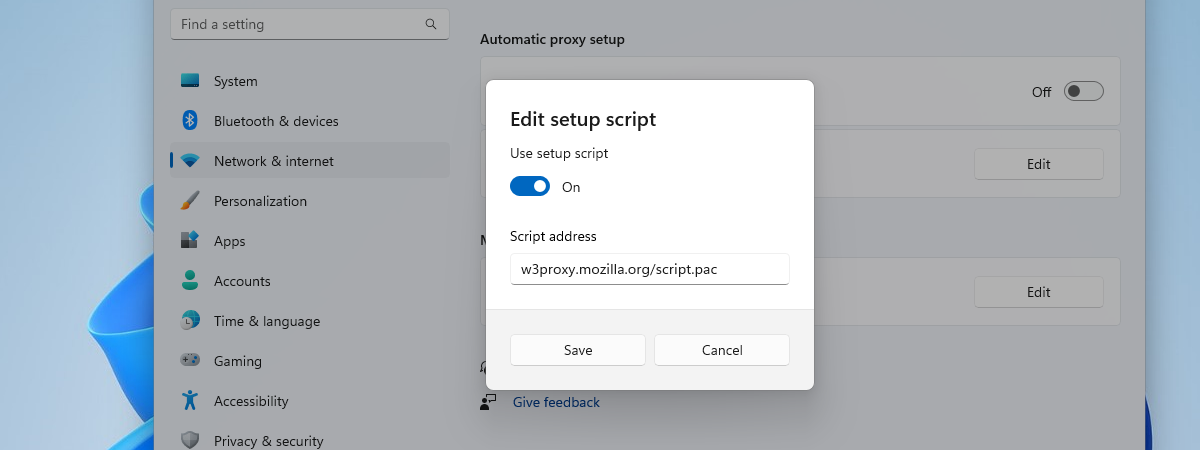 Cum configurezi setările pentru proxy în Windows 11