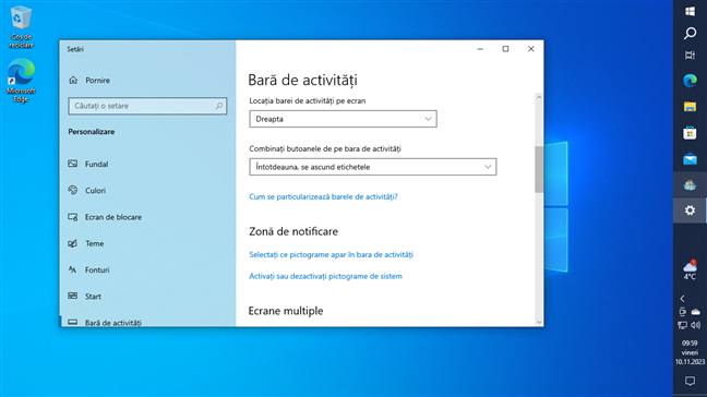 Windows 10 Ã®È›i permite sÄƒ muÈ›i bara de activitÄƒÈ›i Ã®n orice parte vrei tu