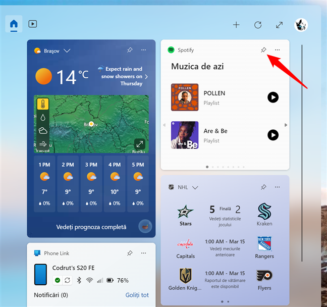 Cum elimini un widget Ã®n Windows 11