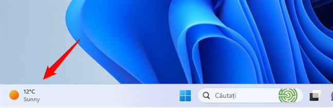 Butonul dinamic pentru Widgeturi din Windows 11