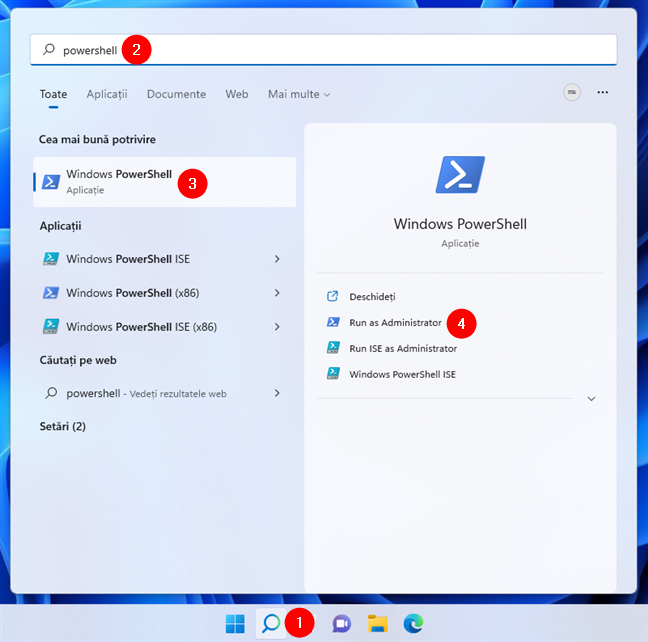 Deschide Windows PowerShell ca administrator în Windows 11