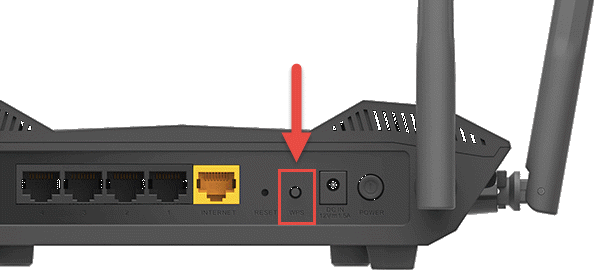 LocaÈia butonului WPS pe un D-Link DIR-X1560 AX1500