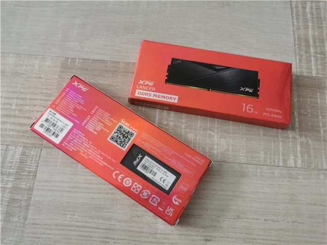 Cutia folositÄƒ pentru XPG Lancer DDR5-5200 RAM